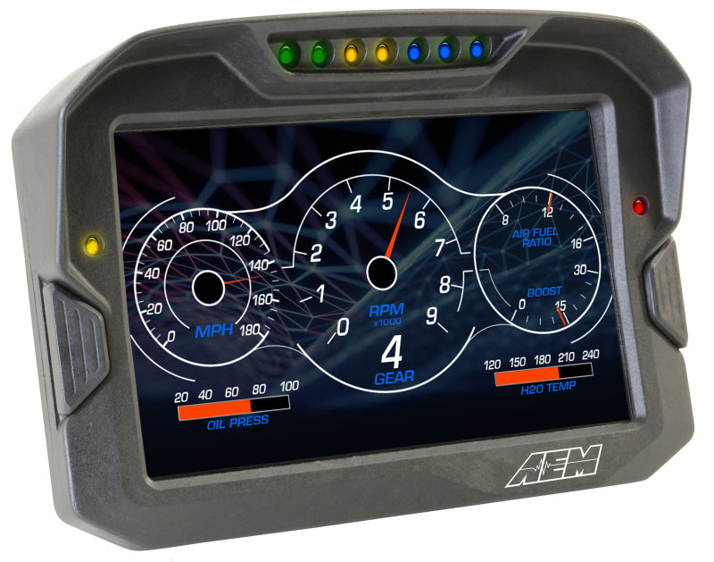 AEM CD-7 Logging GPS Enabled Race Dash Carbon Fiber Digital Display w/o VDM (CAN Input Only).
