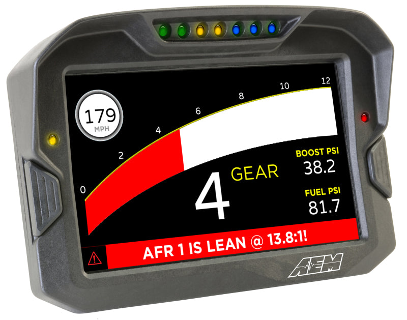 AEM CD-7 Non Logging GPS Enabled Race Dash Carbon Fiber Digital Display w/o VDM (CAN Input Only).