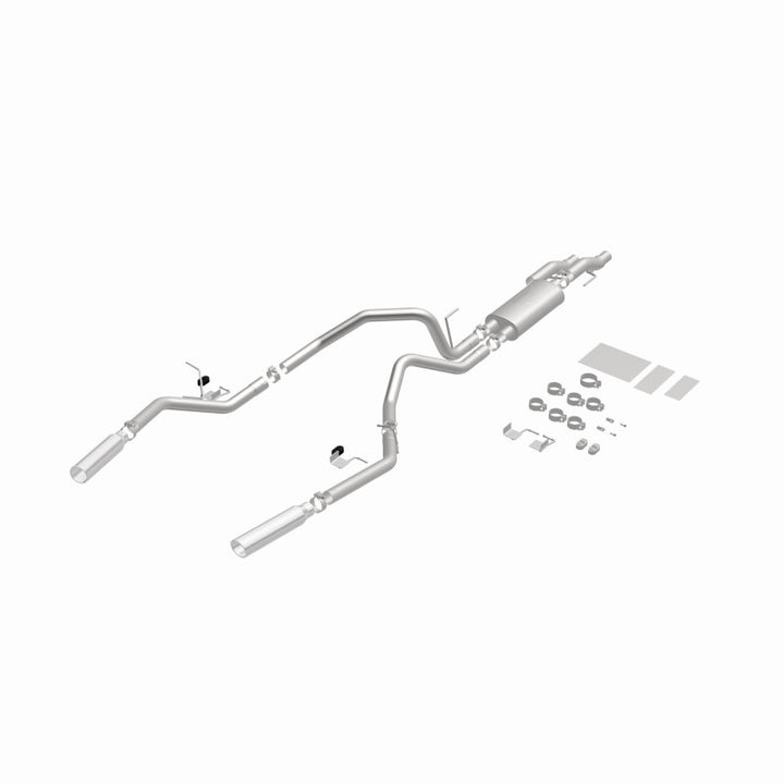 Magnaflow Catback Exhaust System for 2011-2014 Ford F-150 3.7L 5.0L 6.2L Dual Split Rear Exit with 3.5in Stainless Steel Tips - OneFastShop