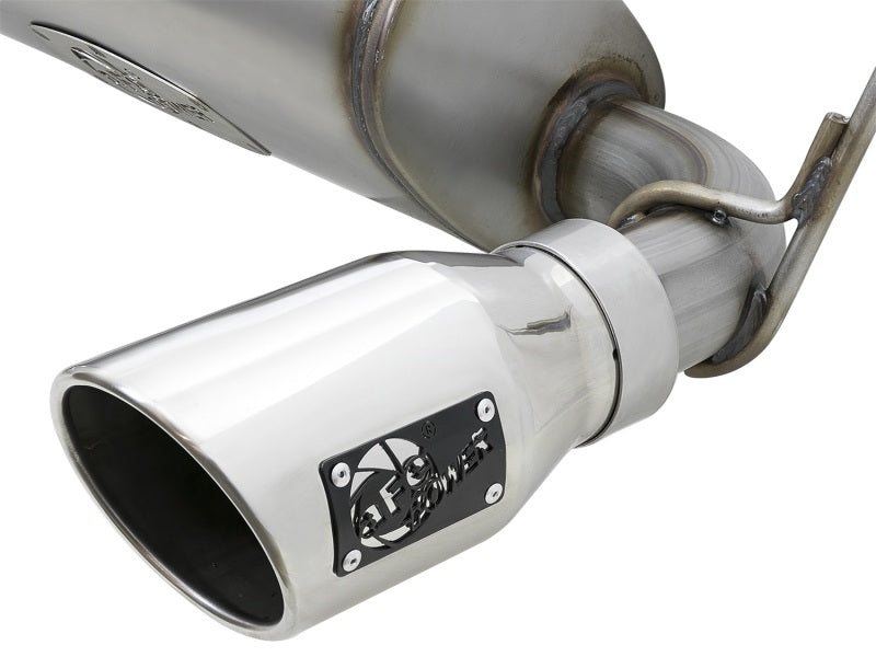 aFe Rebel Series 2.5in 409 SS Cat-Back Exhaust with Polished Tips for Jeep Wrangler (JK) V6 3.6L/3.8L - OneFastShop