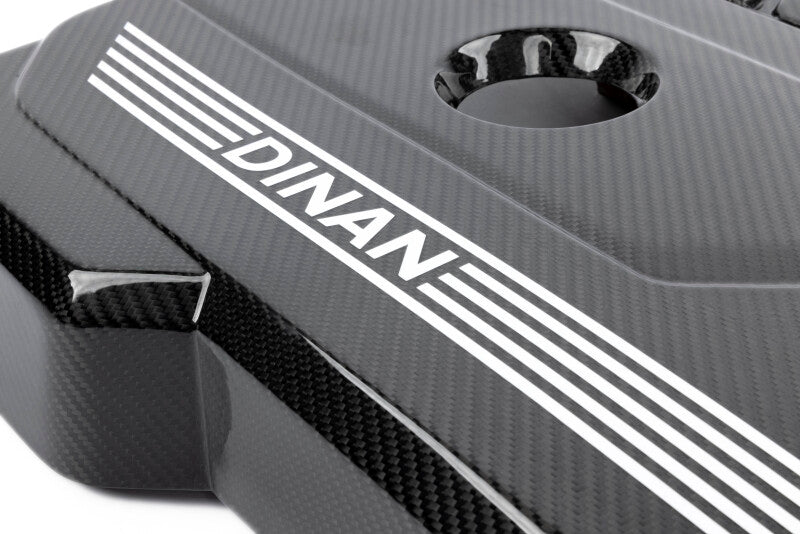 Dinan Carbon Fiber Engine Cover BMW B58D 2020-2026 - Gloss Twill with Matte Accents, image 4