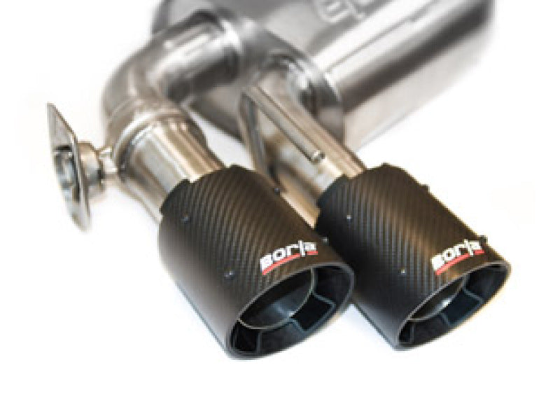 Borla Atak Catback Exhaust with Dual Mode Valves for Chevrolet Camaro ZL1 6.2L V8 CF Black Anod