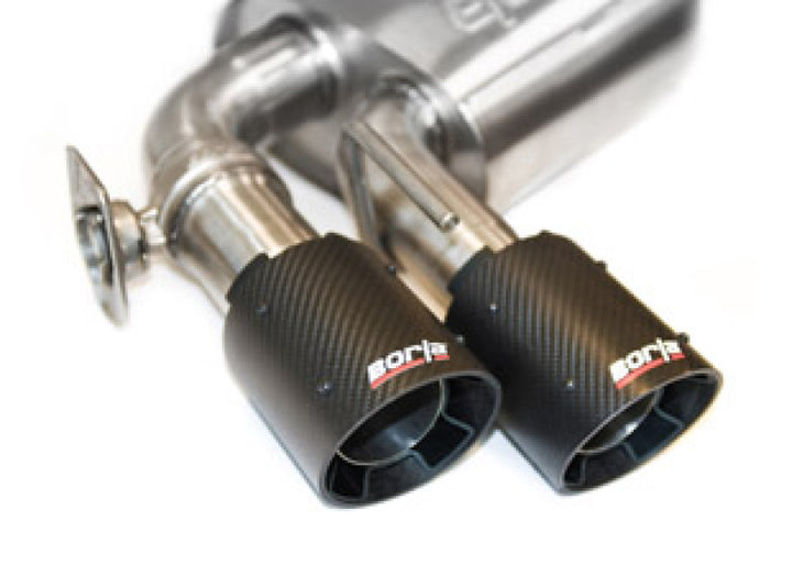 Borla Atak Catback Exhaust with Dual Mode Valves for Chevrolet Camaro ZL1 6.2L V8 CF Black Anod