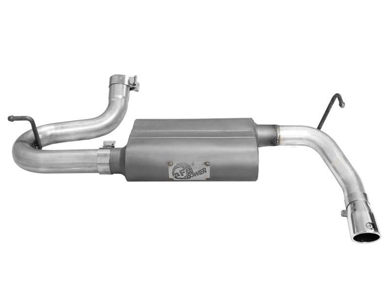 aFe Scorpion 2-1/2in Steel Axle-Back Exhaust 07-18 Jeep Wrangler JK V6-3.6/3.8L