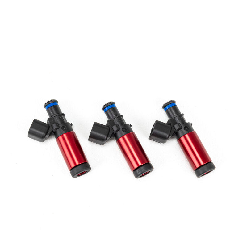 Injector Dynamics ID1300-XDS Fuel Injectors - 55mm, 11mm Machined Top, Denso Bottom Adapter - Set of 3
