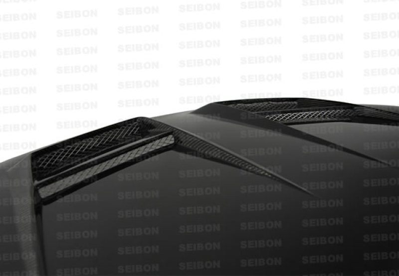 Seibon Carbon Fiber Hood with Shaved Emblem for VW Golf GTI 5K/MK6 - OneFastShop