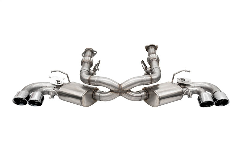 Corsa 3 in. Valved Cat-Back Exhaust for Corvette C8 2020–2025 4.5 in. Quad Tips - OneFastShop
