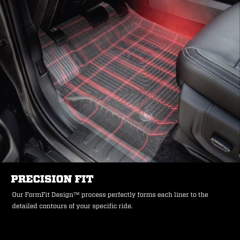 Husky Liners 15-23 Ford F-150 SuperCrew Cab X-Act Contour Front & 2nd Row Seat Floor Liners - Black.