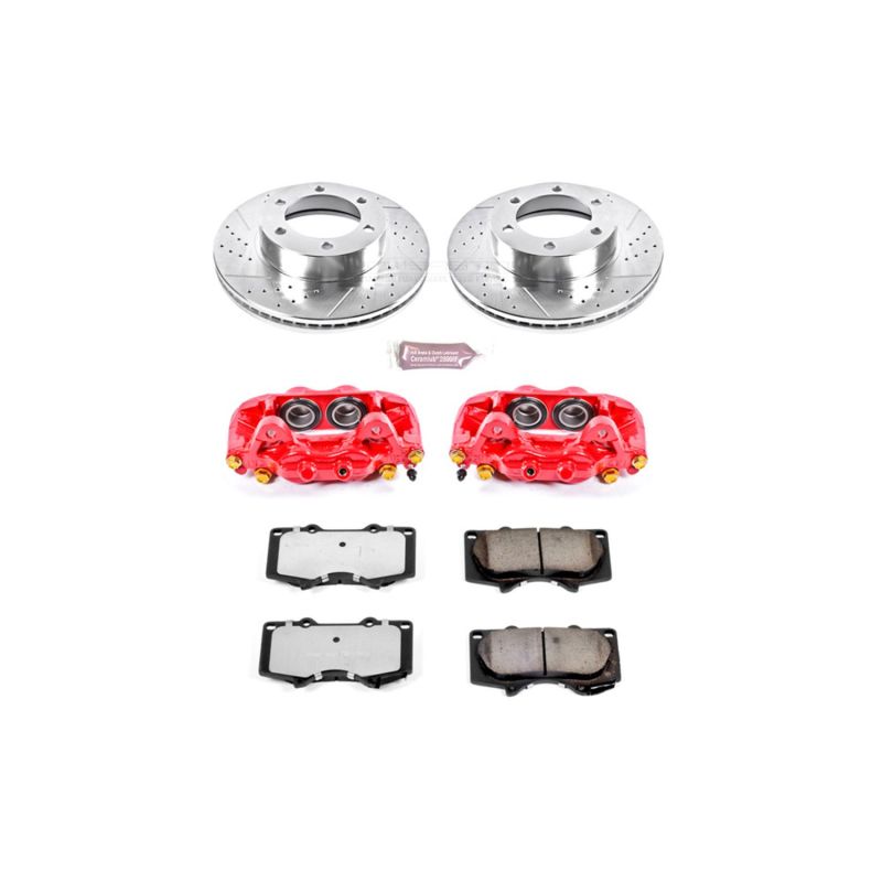 Power Stop 00-06 Toyota Tundra Front Z36 Truck and Tow Kit with Cals