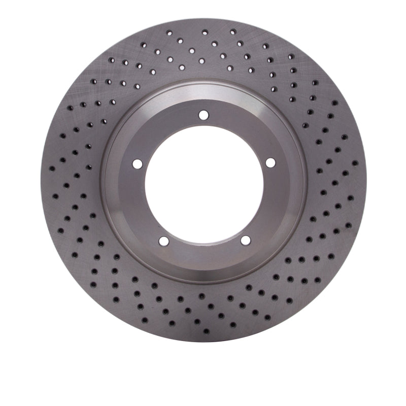 DynamicFriction Drilled Brake Rotor, Right Front - Porsche 911 (1982-1989)