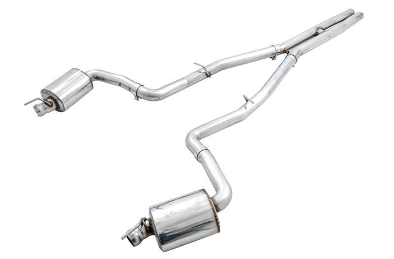 AWE Touring Edition Non-Resonated Cat-Back Exhaust - Dodge Challenger 2015-2023 - OE Tips