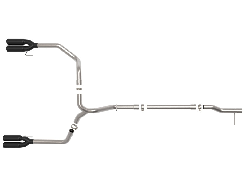aFe Vulcan Series 3in 304 SS DPF-Back Exhaust System with Black Tip for GM Trucks L6-3.0L (td) LZ0