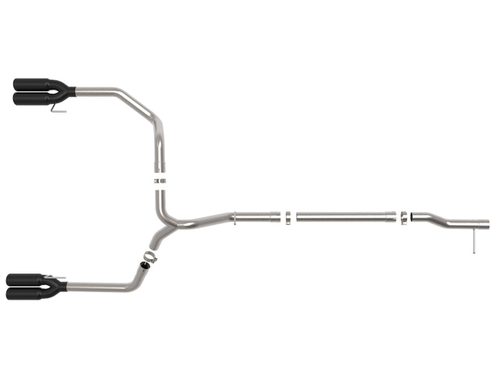 aFe Vulcan Series 3in 304 SS DPF-Back Exhaust System with Black Tip for GM Trucks L6-3.0L (td) LZ0 - OneFastShop