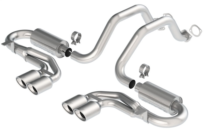 Borla Classic S-Typein Cat-Back Exhaust for 97-04 Corvette 5.7L 8cyl RWD - OneFastShop