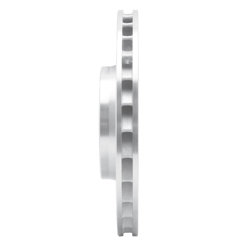 R1 Concepts eLINE Front Left Drilled & Slotted Brake Rotor - BMW M3 (E46) 2001-2006 - Silver, image 2