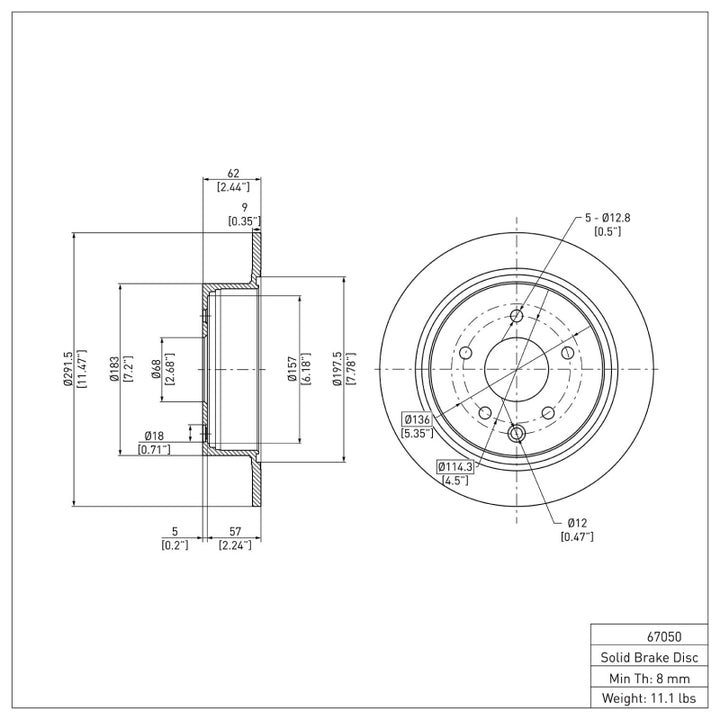 DFC 02-25 Nissan Juke Rear GeoSPEC Coated Rotor...
