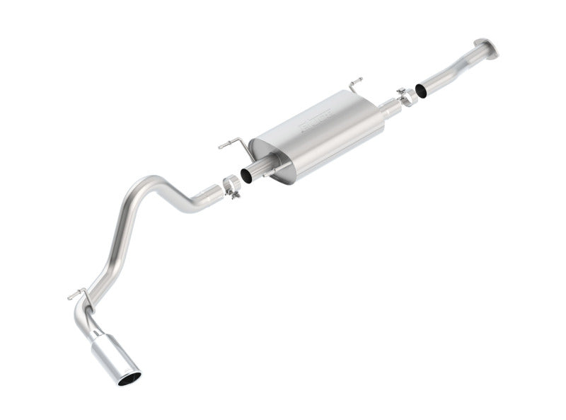 Borla Cat-Back Exhaust System for 2016 Toyota Tacoma 3.5L V6 S-Type 2.5in Single Left Rear Exit 4in Tip - OneFastShop