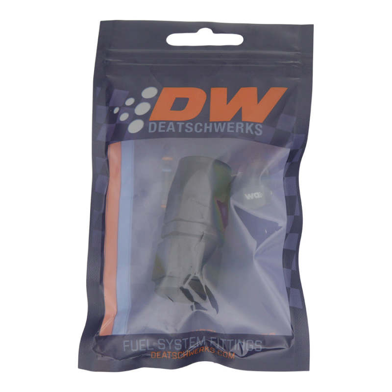 DeatschWerks 8AN Female Swivel Hose End - Matte Black Coating