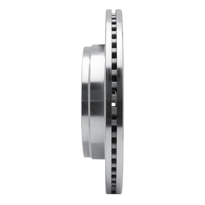 R1 02-24 Dodge Ram 1500 Front Left Drilled and Slotted Silver Brake Rotor
