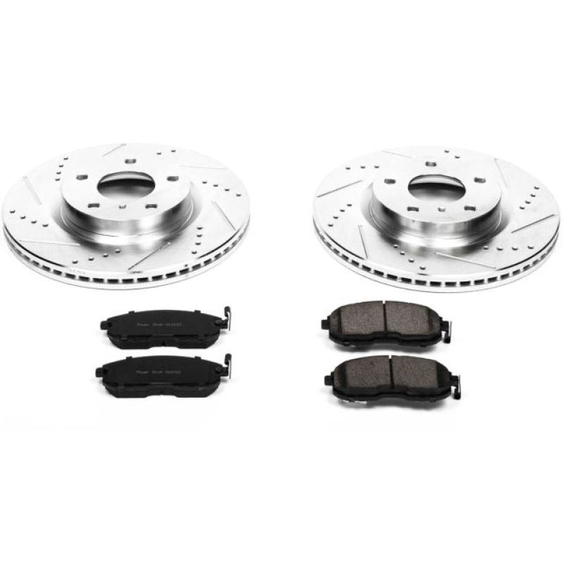 PowerStop Front Z23 Evolution Sport Brake Kit for 03-05 Infiniti G35 - OneFastShop