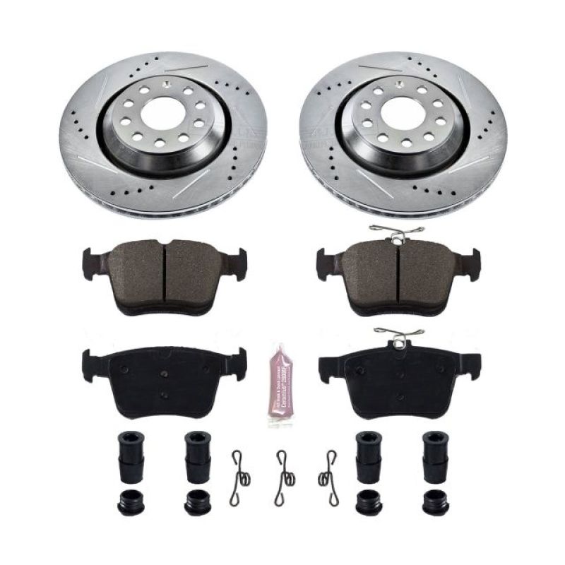 PowerStop Rear Z23 Evolution Sport Brake Kit for 17-18 Audi RS3