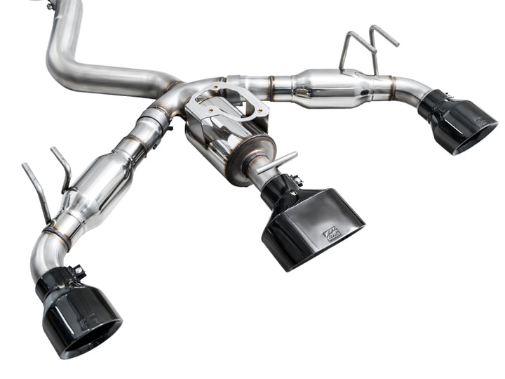 AWE Tuning Touring Edition Exhaust - 3" T304L Stainless Steel - Diamond Black Tips, for 2023+ Toyota GR Corolla