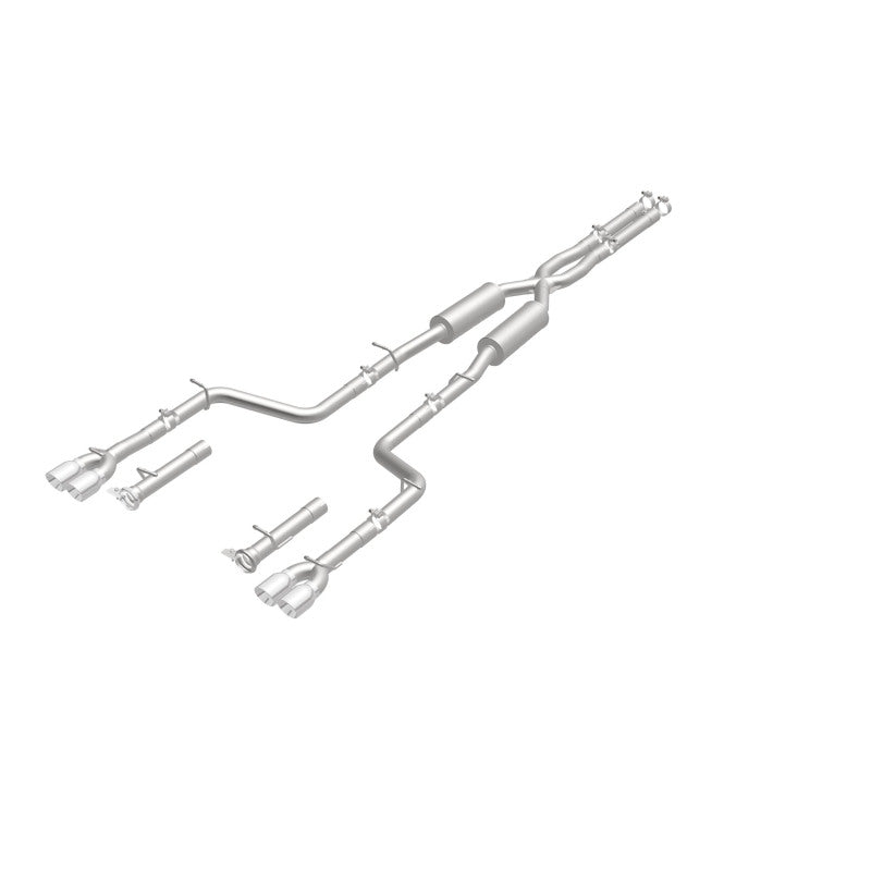 Magnaflow Cat-Back Exhaust System SS 2.5in Quad Split Rear 3.5in Tip for 2015 Dodge Challenger R/T 5.7L - OneFastShop