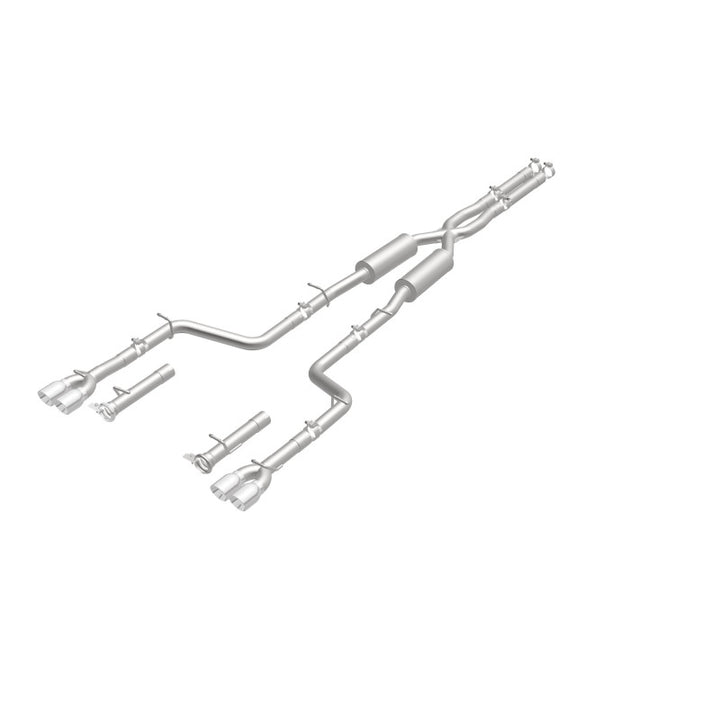 Magnaflow Cat-Back Exhaust System SS 2.5in Quad Split Rear 3.5in Tip for 2015 Dodge Challenger R/T 5.7L - OneFastShop