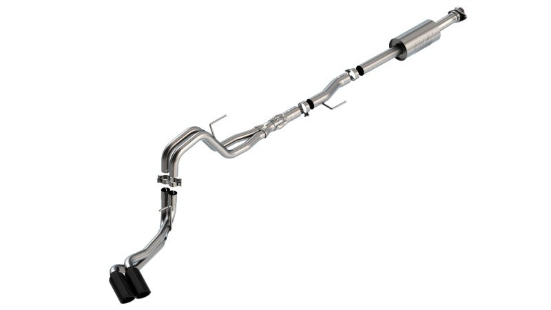Borla Cat-Back Exhaust System for F-150 5.0L 2021 ATAK Black CHR Tips - OneFastShop
