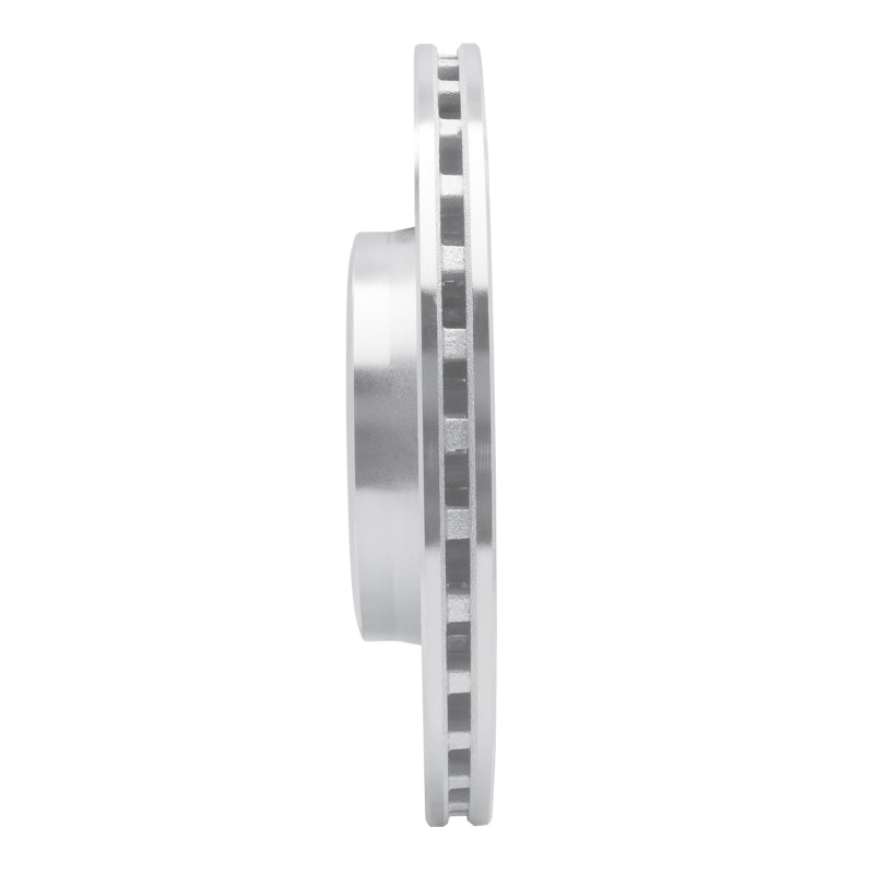 R1 Concepts eLine Silver Front Left Drilled & Slotted Brake Rotor - Audi A4 / A5 (B9) 2017-2025, image 2