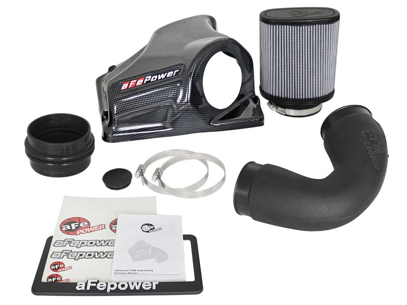 aFe Magnum FORCE Stage 2 Pro DRY S Cold Air Intake - BMW 330i, 230i 2017-2021 - Chrome Tube, image 2