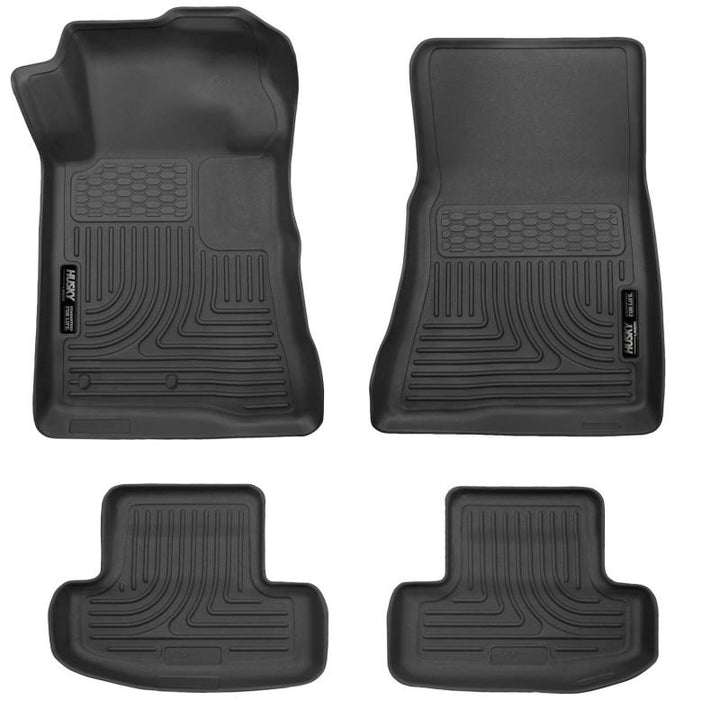 Husky Liners WeatherBeater Combo Black Floor Liners for 10-14 Ford Mustang GT Boss 302 Shelby GT500 - OneFastShop