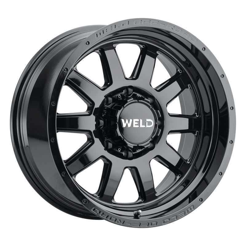 Weld Off-Road W168 20X10 Stealth Wheel – 8X170 Bolt Pattern ET-18 BS4.75 Gloss Black (125.1) - OneFastShop