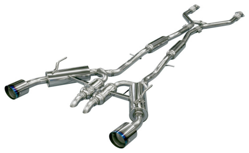 HKS Catback Exhaust for Infiniti Q50 Hybrid VQ37 Dual Hi-Power Titanium Tip