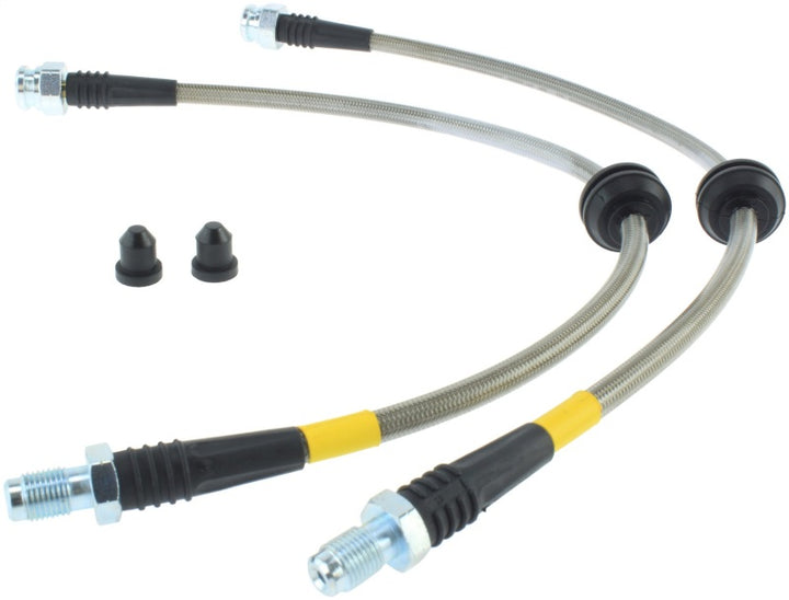 StopTech Stainless Steel Rear Brake Lines for 07-09 Mazdaspeed3 / 04-07 Mazda 3 - OneFastShop