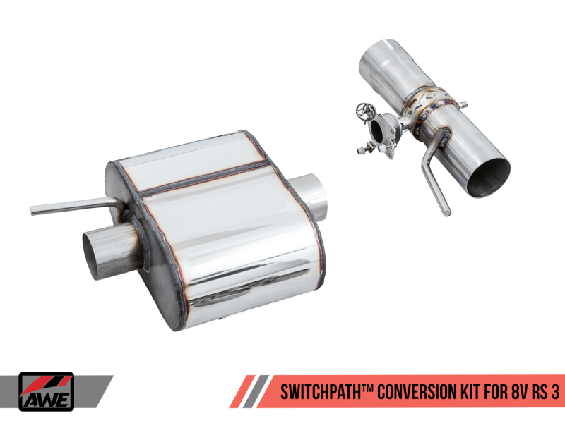 AWE Tuning 18-19 Audi TT RS Coupe 8S/MK3 2.5L Turbo SwitchPath Exhaust Conversion Kit.