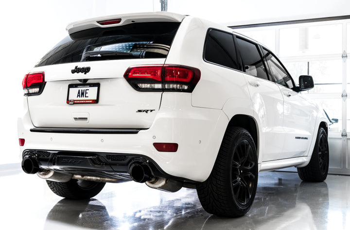AWE Tuning Touring Edition Exhaust - Jeep Grand Cherokee SRT 2020 - Diamond Black Tips - OneFastShop