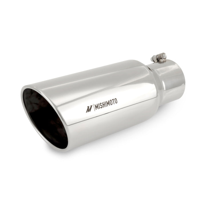 Mishimoto Steel Muffler Tip 5in Inlet 6in Outlet Polished - OneFastShop