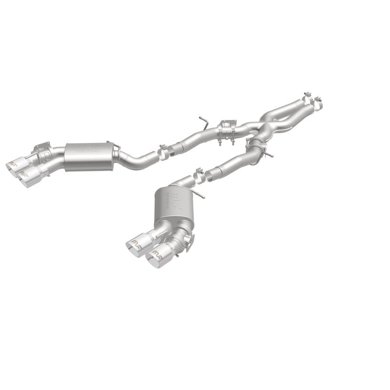 MagnaFlow Competition Cat Back Exhaust System 2016 Chevy Camaro 6.2L V8 Quad Polished Tips - OneFastShop