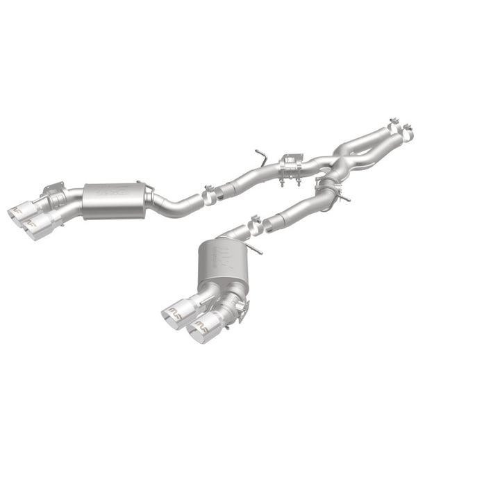 MagnaFlow Competition Cat Back Exhaust System 2016 Chevy Camaro 6.2L V8 Quad Polished Tips - OneFastShop