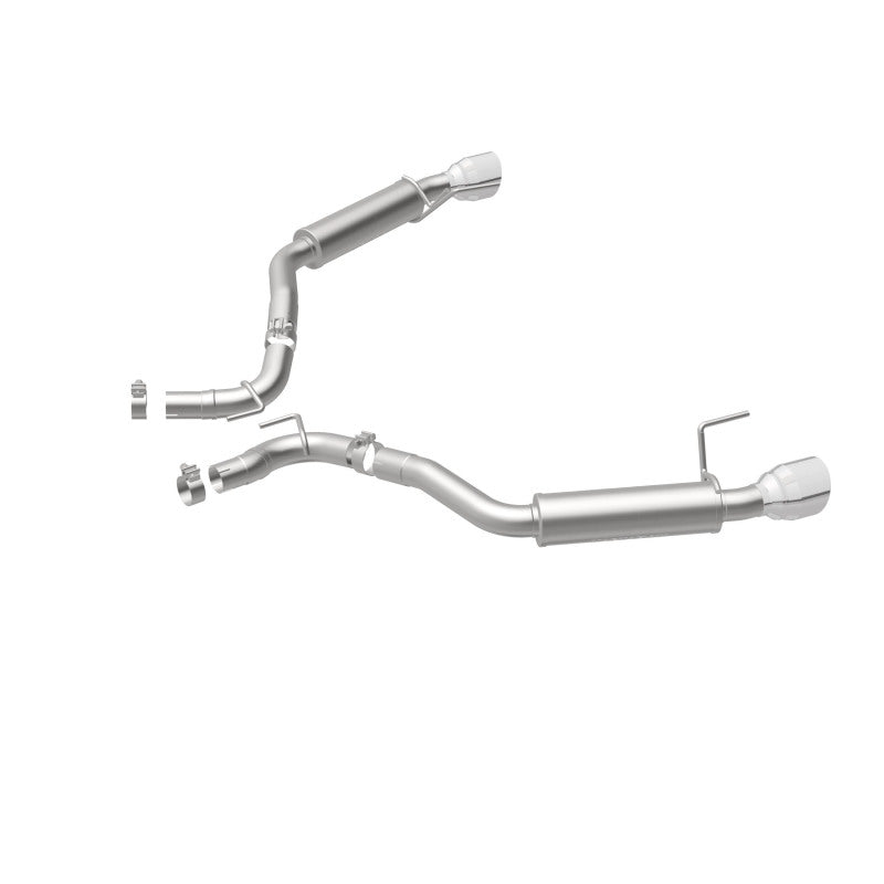 Magnaflow Axle Back Exhaust System SS 2.5in Competition Dual Split Polish 4.5in Tip 2015-2023 Ford Mustang EcoBoost - OneFastShop