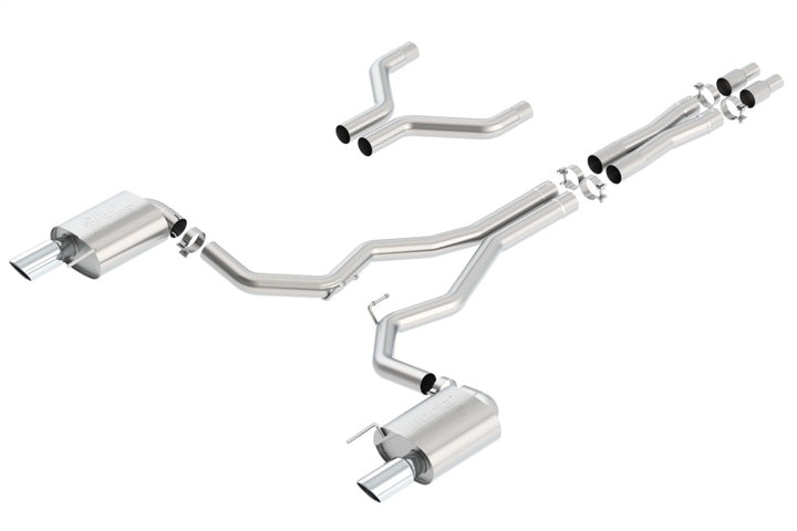 Borla Atak Cat-Back Exhaust System 15-17 Ford Mustang GT 5.0L V8 3in Pipe 4in Tip