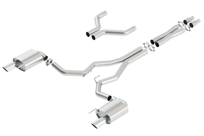 Borla ATAK Cat-Back Exhaust - Ford Mustang 2015-2017 (5.0L) - Chrome Tips (140630)