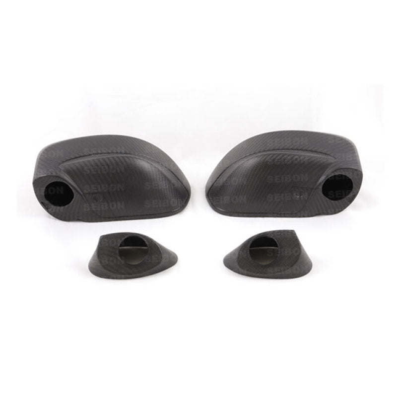 Seibon OEM-Style Carbon Fiber Mirror Covers - Nissan GT-R R35 2009-2010 (Pair)