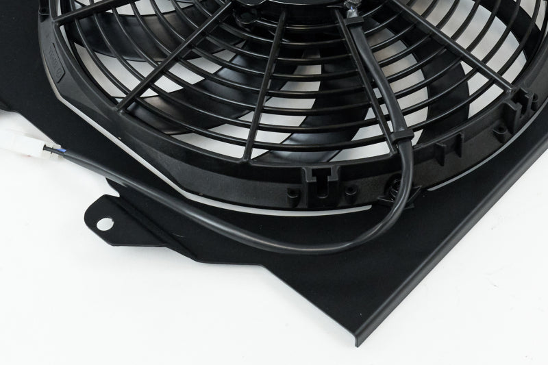 CSF All-Aluminum Fan Shroud with 12in SPAL Fan for Honda Civic - Black Finish (92-00) - OneFastShop