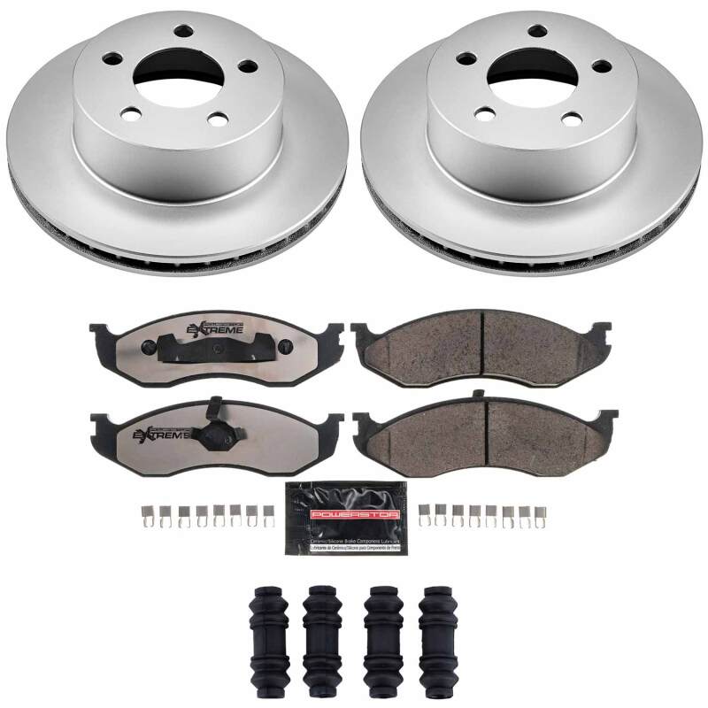 PowerStop Z36 Front Coated Brake Kit - Jeep XJ / ZJ / YJ / TJ 1990-1999