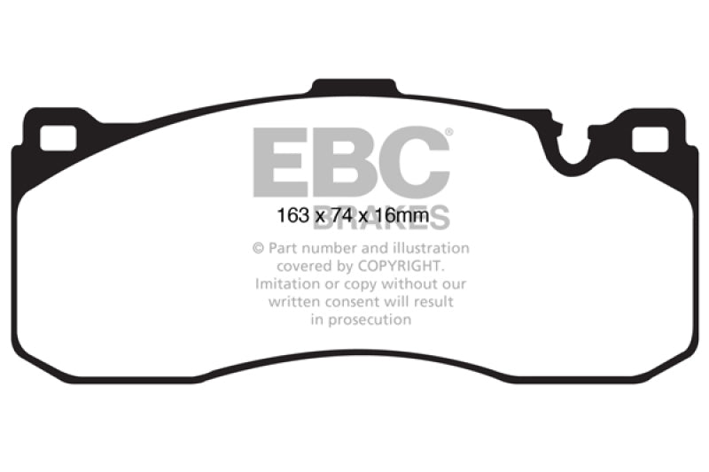 EBC Yellowstuff Front Brake Pads for 08-10 BMW 135 3.0 Twin Turbo - OneFastShop
