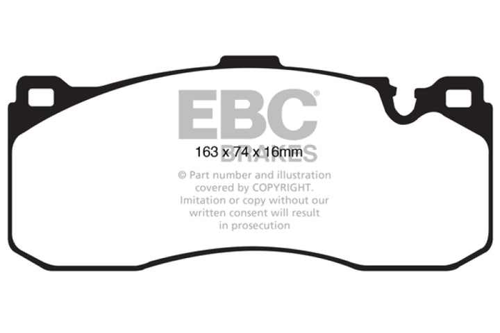 EBC Yellowstuff Front Brake Pads for 08-10 BMW 135 3.0 Twin Turbo - OneFastShop