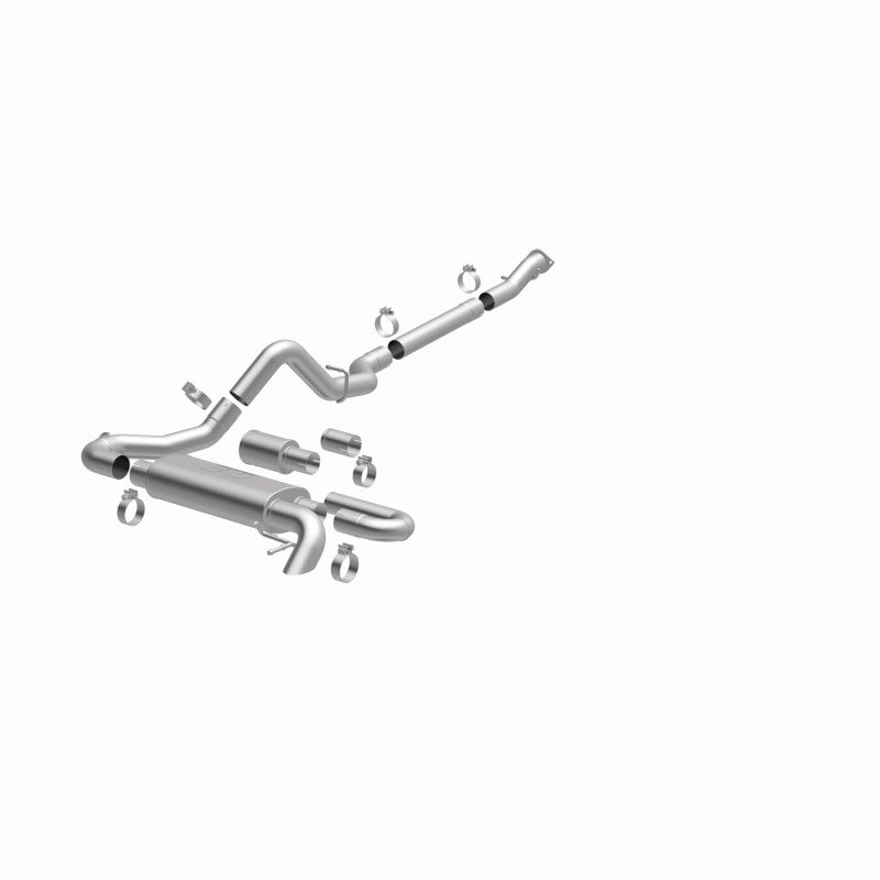 MagnaFlow Overland Series Cat-Back Exhaust for 2021 Ford Bronco - Single Straight Driver Exit - OneFastShop