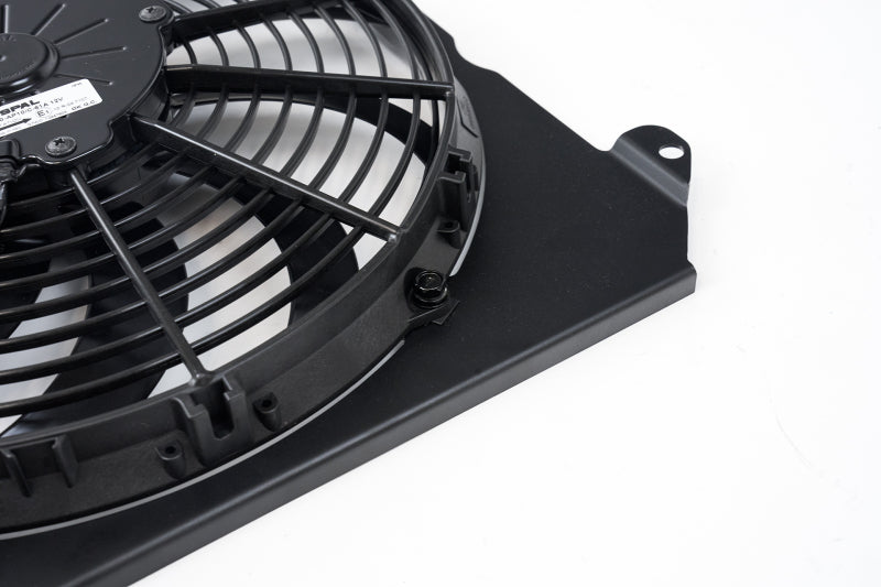 CSF All-Aluminum Fan Shroud with 12in SPAL Fan for Honda Civic - Black Finish (92-00) - OneFastShop